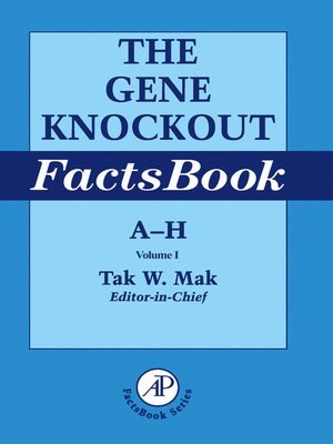 cover image of The Gene Knockout Factsbook, Two-Volume Set